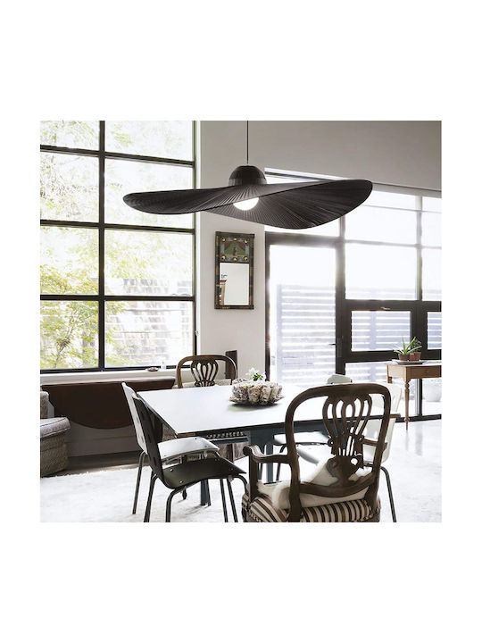 Ideal Lux Madame SP1 Κρεμαστό Φωτιστικό Καμπάνα για Ντουί E27 Μαύρο 110x43x30εκ. 174402